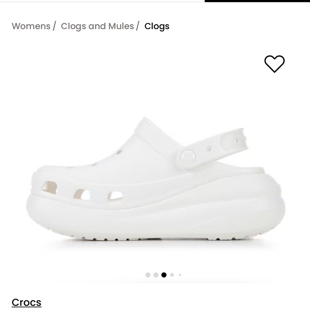Women’s White Crush Crocs